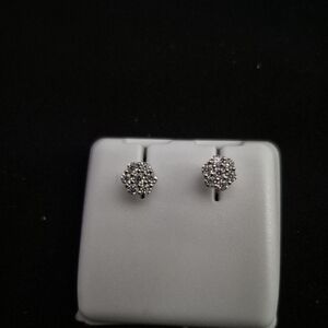 Elegant Silver Stud Earrings | 6mm | 0.384 CTW | 925 Sterling Silver